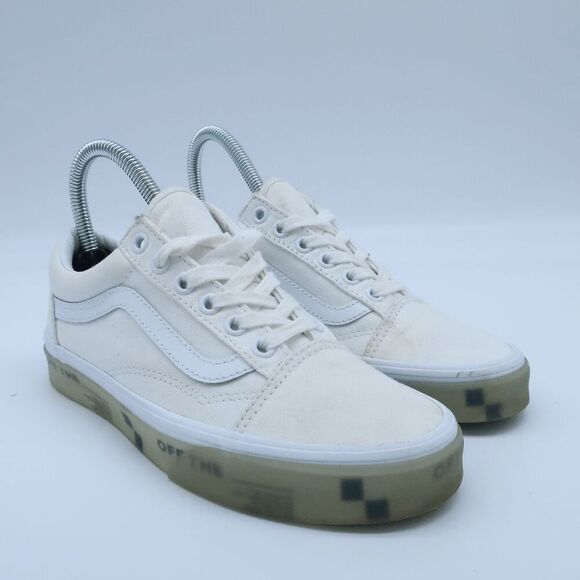 Vans Old Skool Foxing White Translucent Sneakers Women’s Size 5.5 - Picture 1 of 10